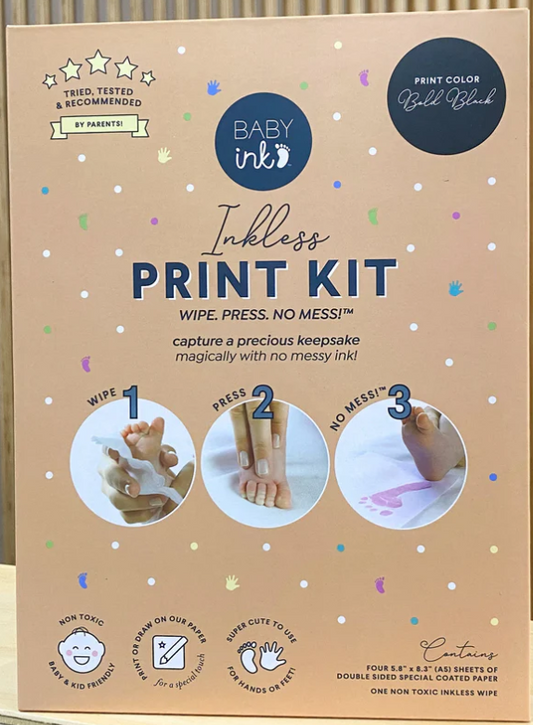 Additional Inkless hand and foot print kit (Black)